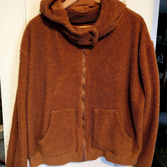 Anthropologie Tops - Sherpa hoodie from Anthro
